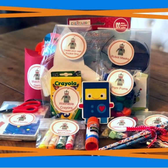 Robot Themed Activity Bucket / Arts and Crafts/ Busy Bucket - Picture 3 of 3